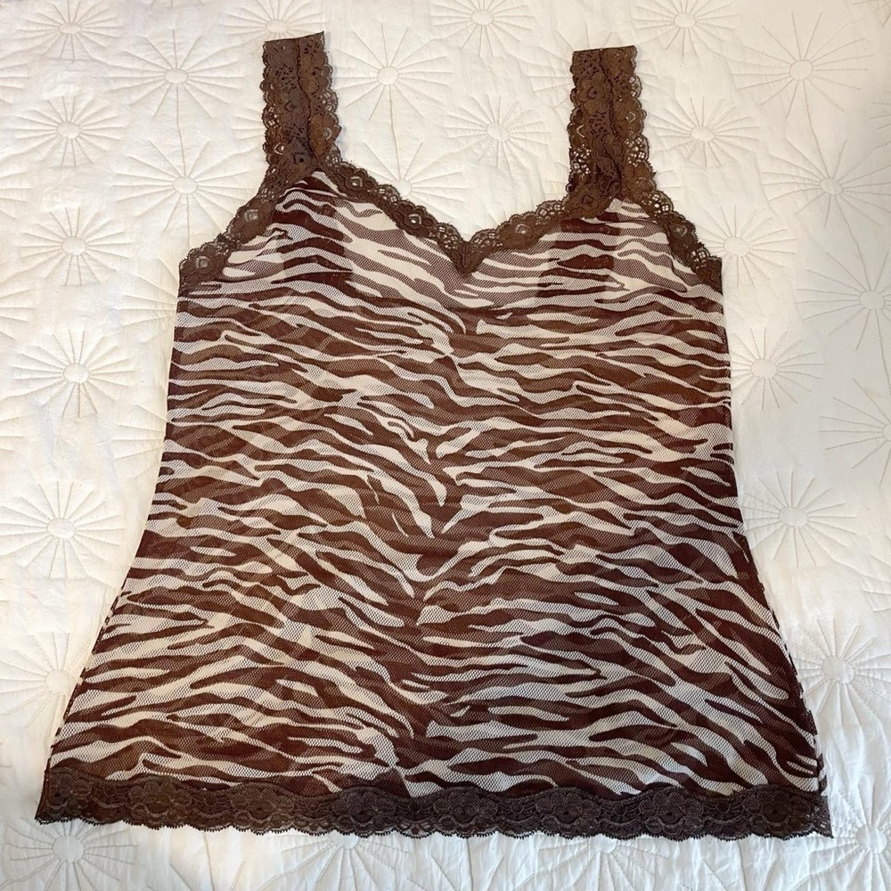 Cheetah print transparent shirt